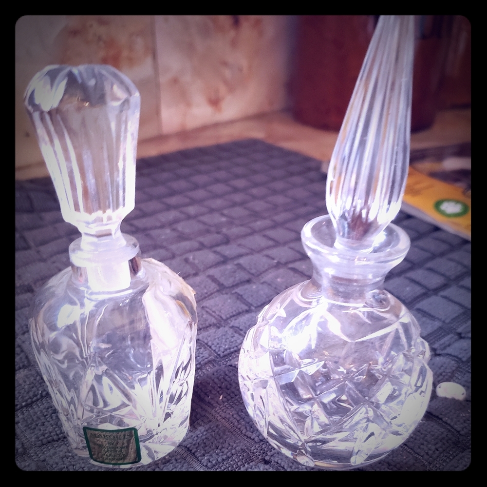Waterford crystal bottles
